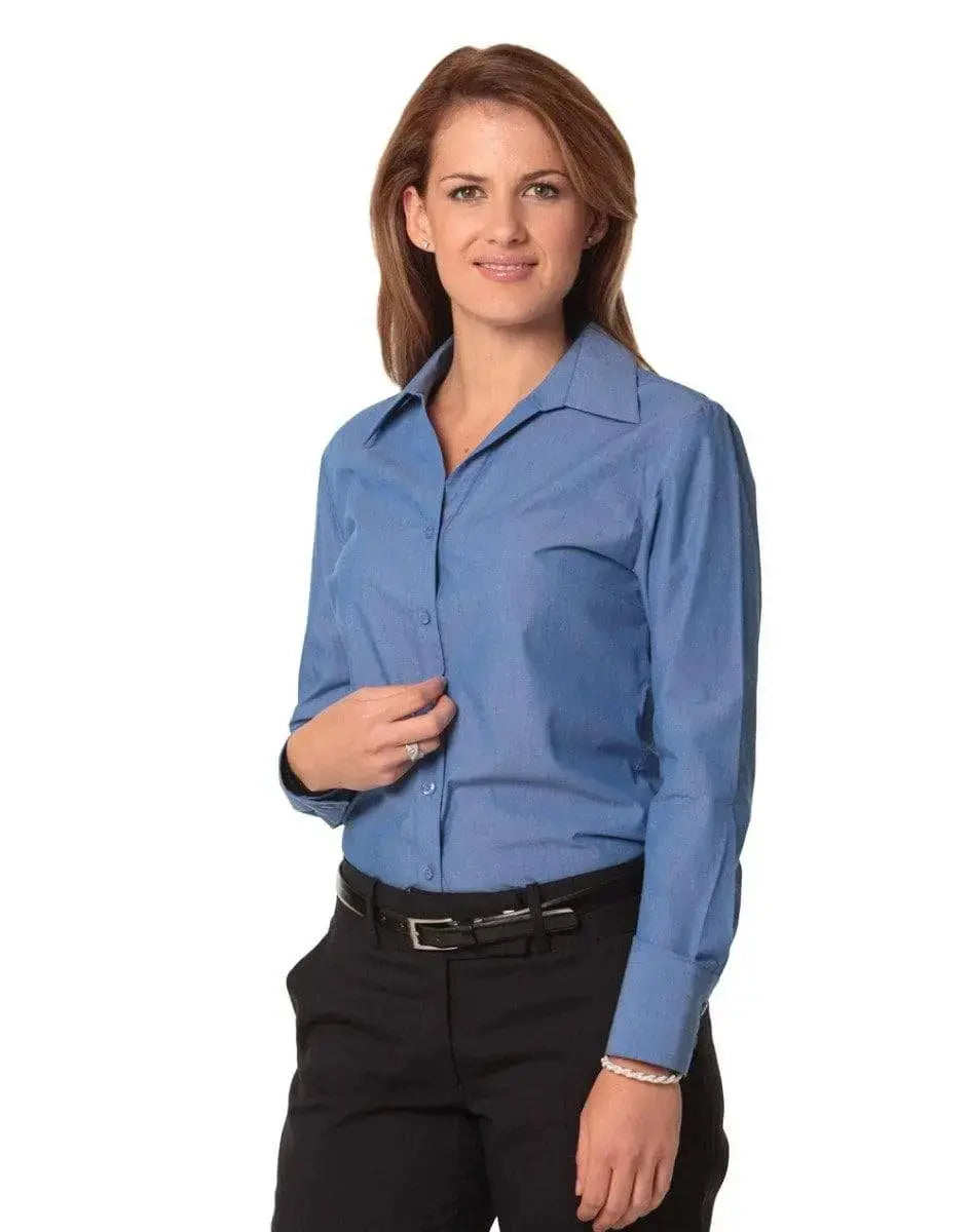 BENCHMARK Women's Nano ™ Tech Long Sleeve Shirt M8002 Metro Workwear.